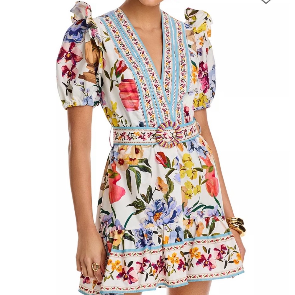 FARM Rio Colorful Floral Mini Dress